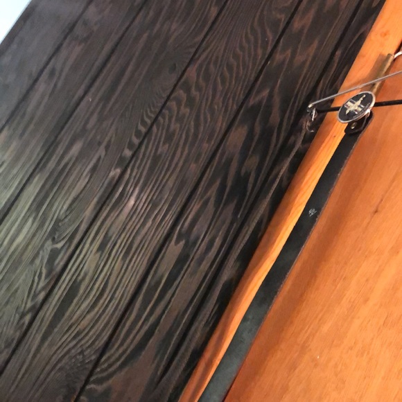 3 belts!  Ford Mustang black genuine leather belt,  and 2 utility OS belts. - Picture 7 of 14